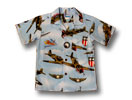 Kids Hawaiian WWII Ships Shirt