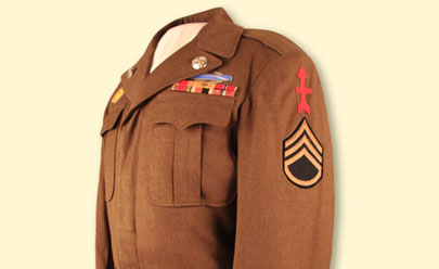 Ike jacket worn by Staff Sgt. James A. Mendez